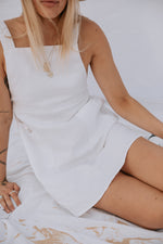 Load image into Gallery viewer, The Harper Pinafore in Crisp White
