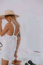 Load image into Gallery viewer, The Harper Pinafore in Crisp White
