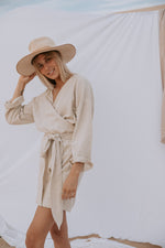 Load image into Gallery viewer, The Oasis Wrap Dress in Natural
