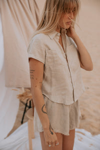 The Bodhi Blouse in Natural