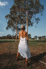 Load image into Gallery viewer, The Lola Midi Dress in Crisp White
