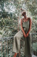 Load image into Gallery viewer, The Ventura Linen Overalls in Khaki
