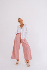 Load image into Gallery viewer, The Organic Cotton Hemp Zephyr Pants in Ruby
