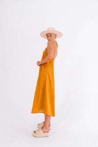 The Lola Midi Dress in Amber