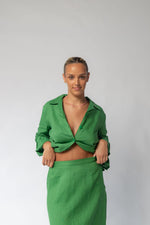 Load image into Gallery viewer, THE REMI BLOUSE BASIL
