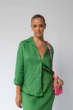 Load image into Gallery viewer, THE REMI BLOUSE BASIL
