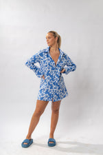Load image into Gallery viewer, THE FREYA DRESS BLUE HAWAIIAN
