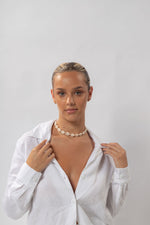 Load image into Gallery viewer, THE REMI BLOUSE CRISP WHITE
