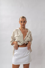 Load image into Gallery viewer, THE AMALFI SKIRT CRISP WHITE
