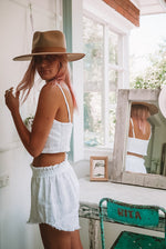 Load image into Gallery viewer, The Sunday Shorts in Crisp White
