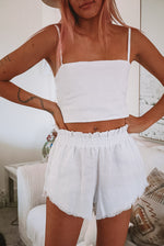 Load image into Gallery viewer, The Sunday Shorts in Crisp White
