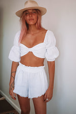Load image into Gallery viewer, The Peasant Top in Crisp White
