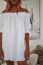 Load image into Gallery viewer, The Winnie Dress in Crisp White
