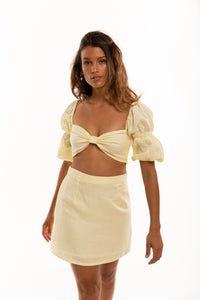 The Amalfi Skirt in Lemon