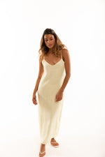 Load image into Gallery viewer, The Isabel Slip Dress in Lemon
