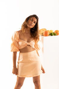 The Amalfi Skirt in Grapefruit
