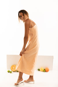 The Isabel Slip Dress in Grapefruit
