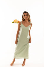 Load image into Gallery viewer, The Isabel Slip Dress in Lime
