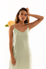 Load image into Gallery viewer, The Isabel Slip Dress in Lime
