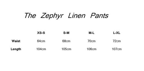 The Zephyr Linen Pants in Caviar
