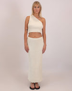 Load image into Gallery viewer, Pippa Knit Maxi Skirt Ivory

