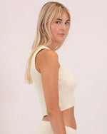 Load image into Gallery viewer, Faye One Shoulder Crop Ivory
