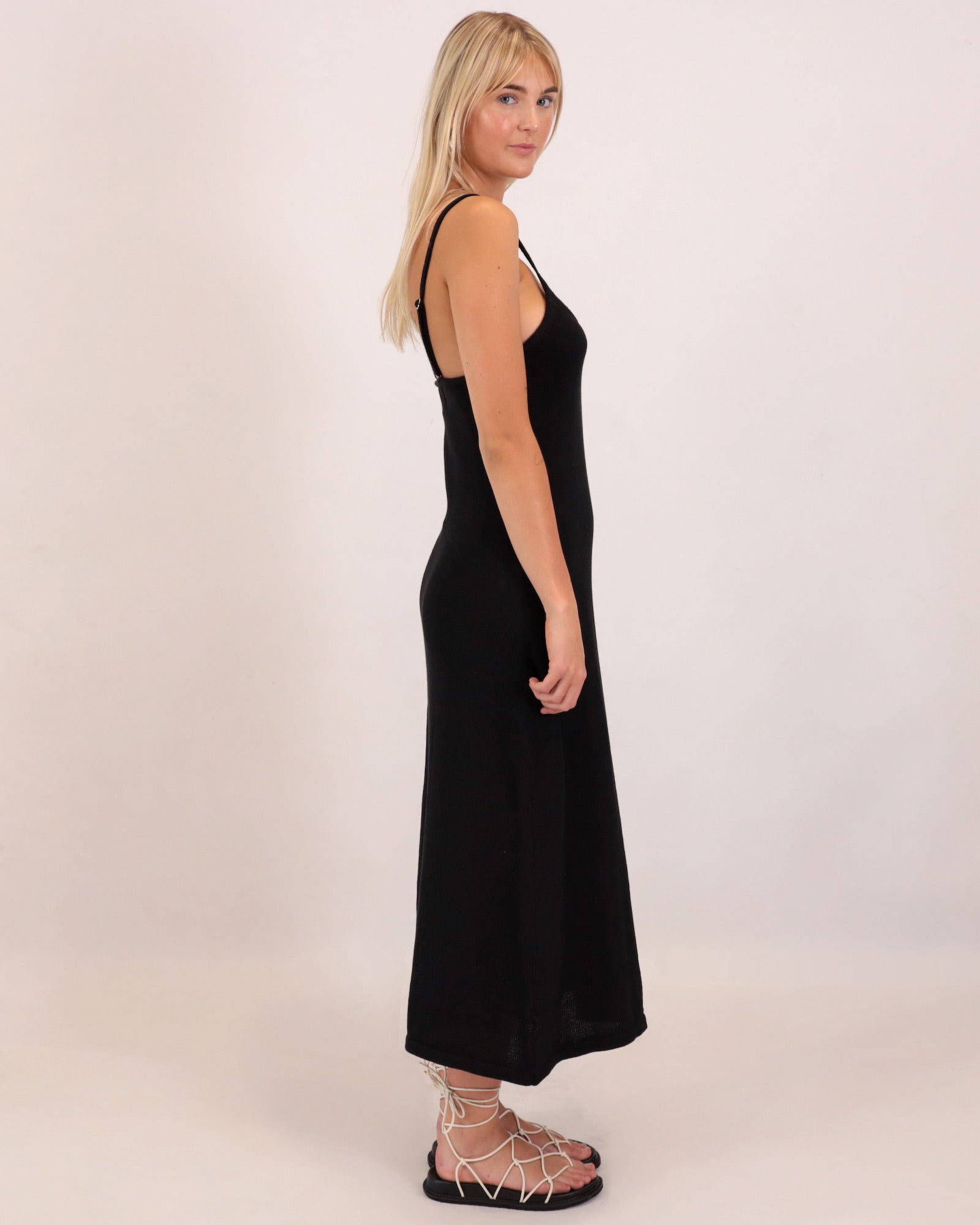 The Mabel Knit Dress in Black