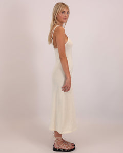 The Mabel Knit Dress in Ivory